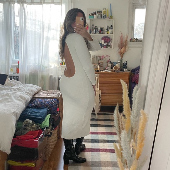 Musier Paris Backless Turtleneck Dress - Picture 2 of 5